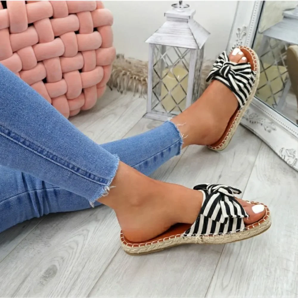 NEW! TWIST KNOT ESPADRILLE SLIP ON SANDALS